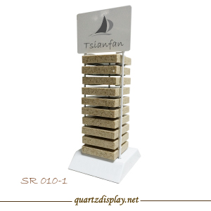 人造石、石英石方石柱狀臺(tái)面展架 SR010-1